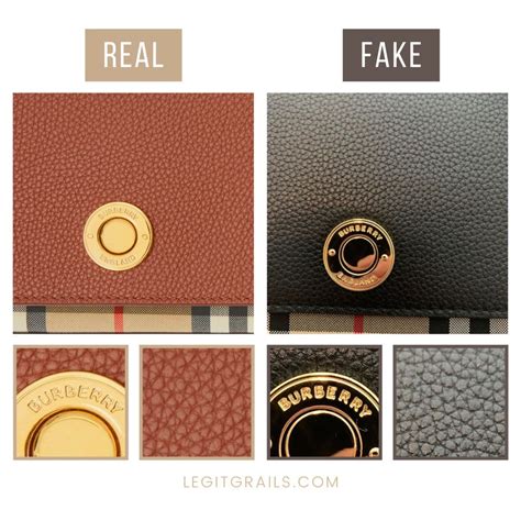 real vs fake burberry buttons